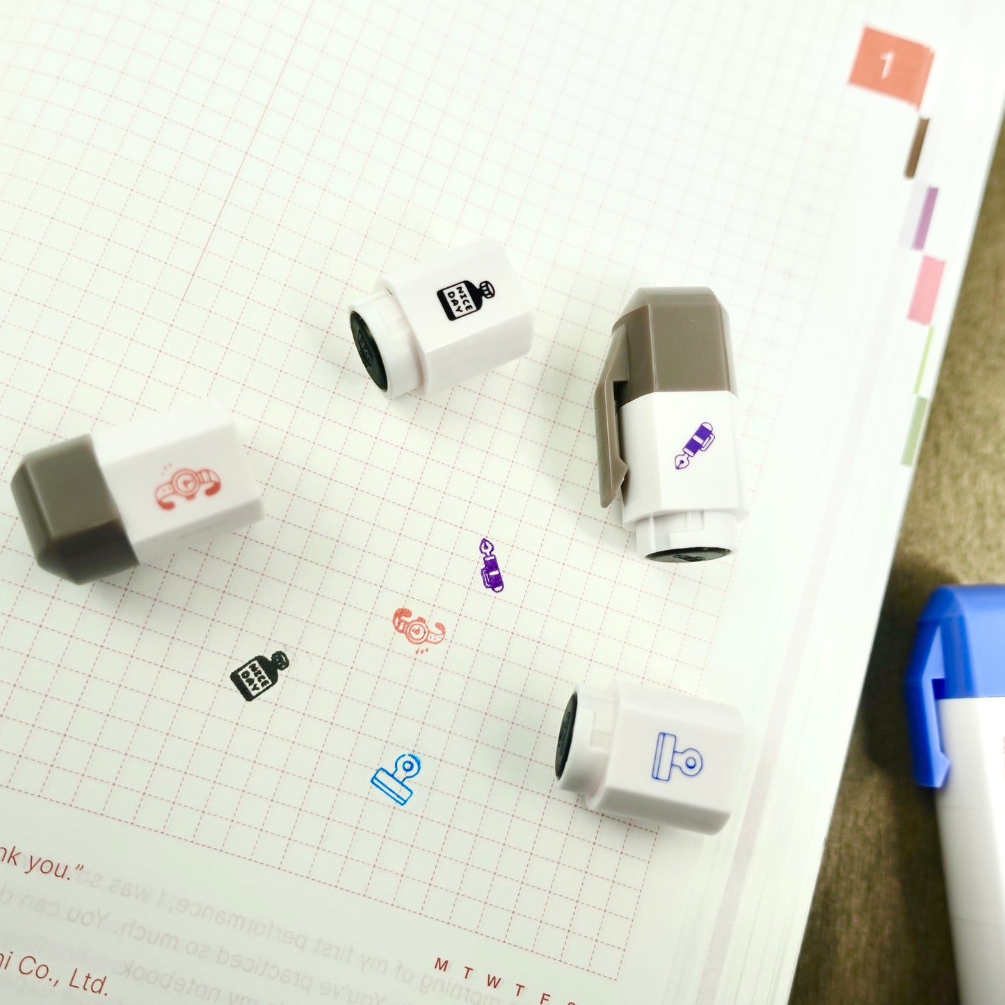 Eric Small Things x SANBY Self-Inking Schedule Icon Stamp - Work