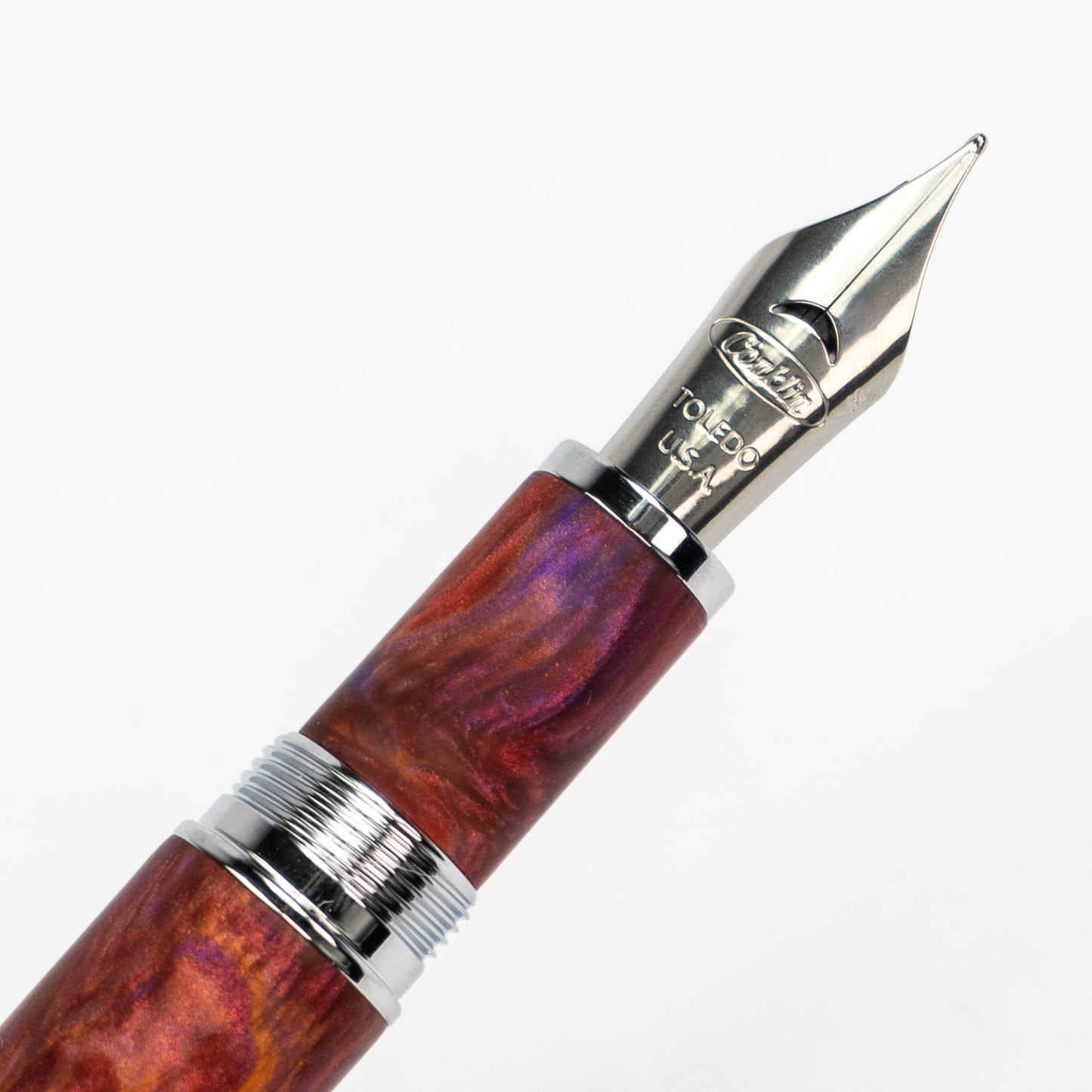 Conklin Streamline Fountain Pen - Matte: Sunset Medley with Chrome Trim (Limited Edition)