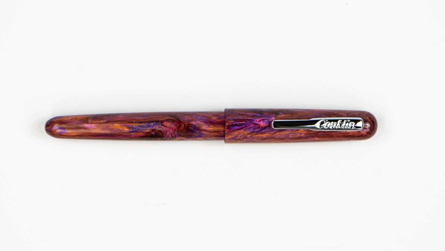 Conklin Streamline Rollerball - Shiny: Sunset Medley with Chrome Trim (Limited Edition)