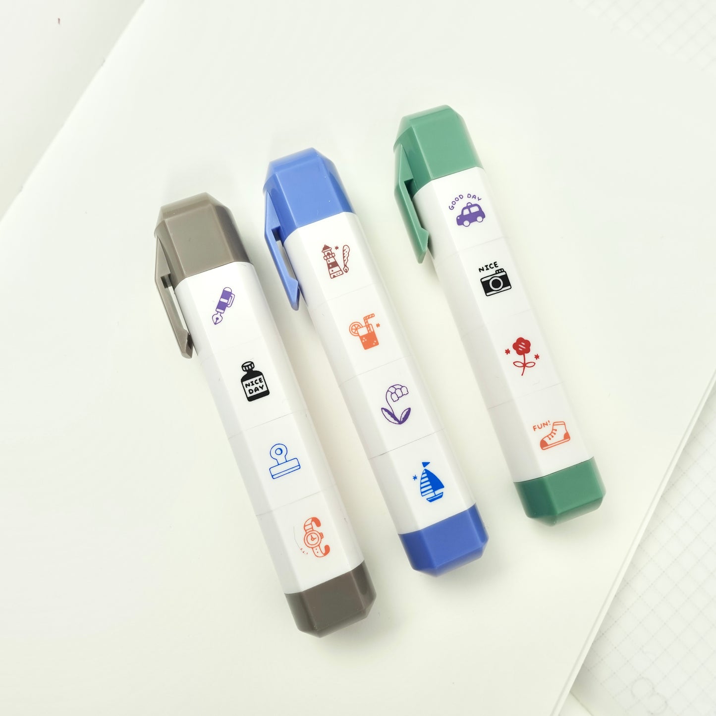 Eric Small Things x SANBY Self-Inking Schedule Icon Stamp - Enjoy