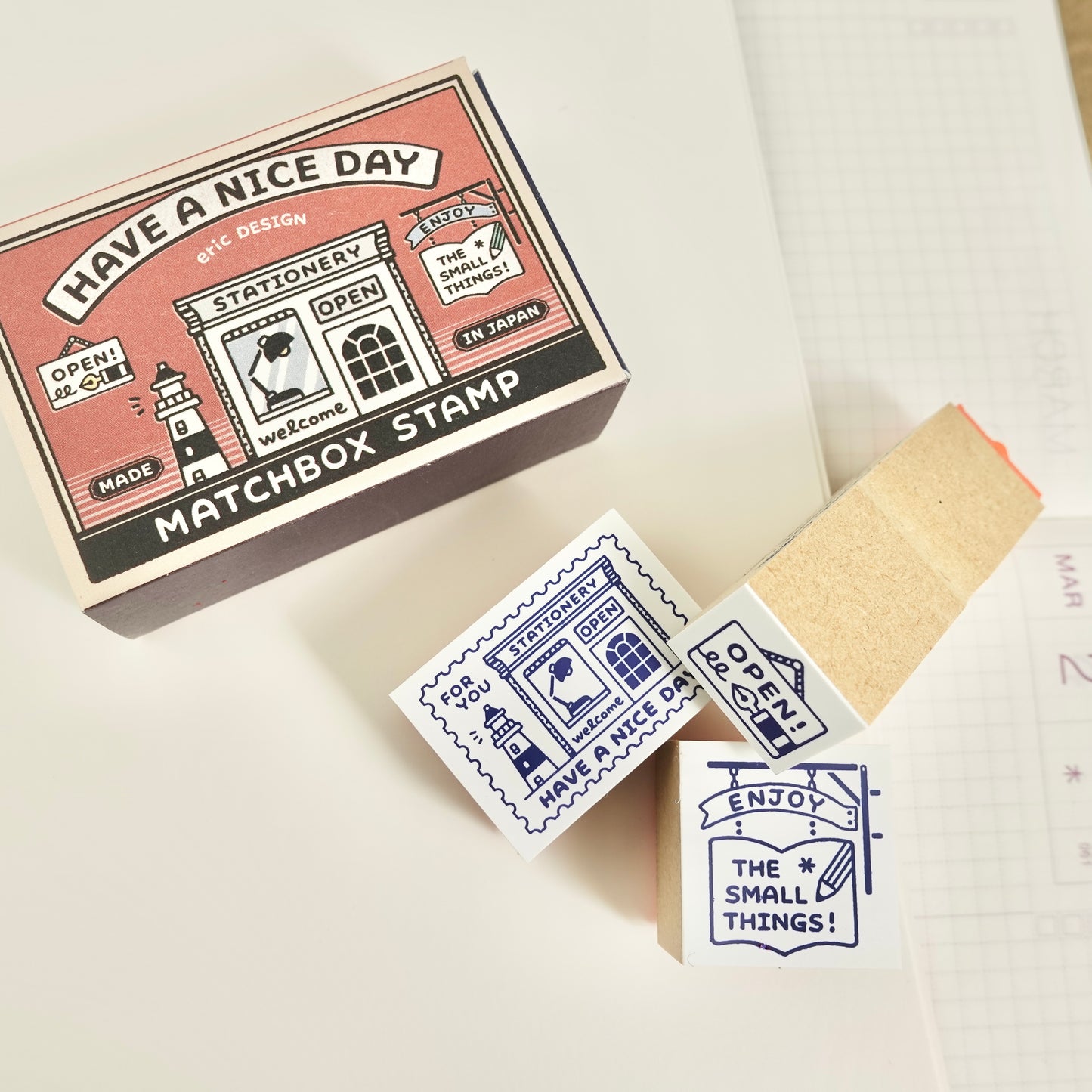 Eric Small Things x SANBY Matchbox Set Stamp - On My Desk