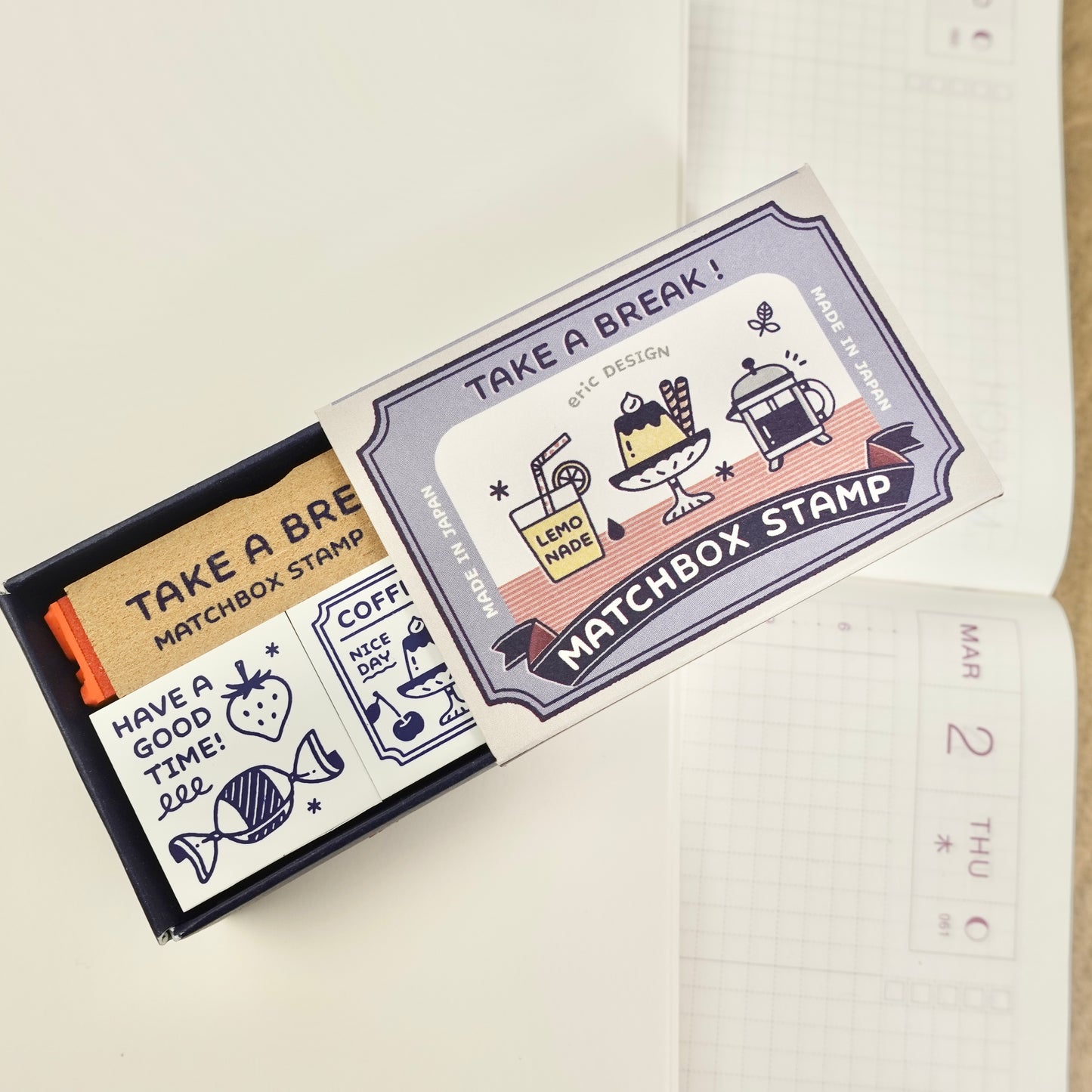 Eric Small Things x SANBY Matchbox Set Stamp - Cafe