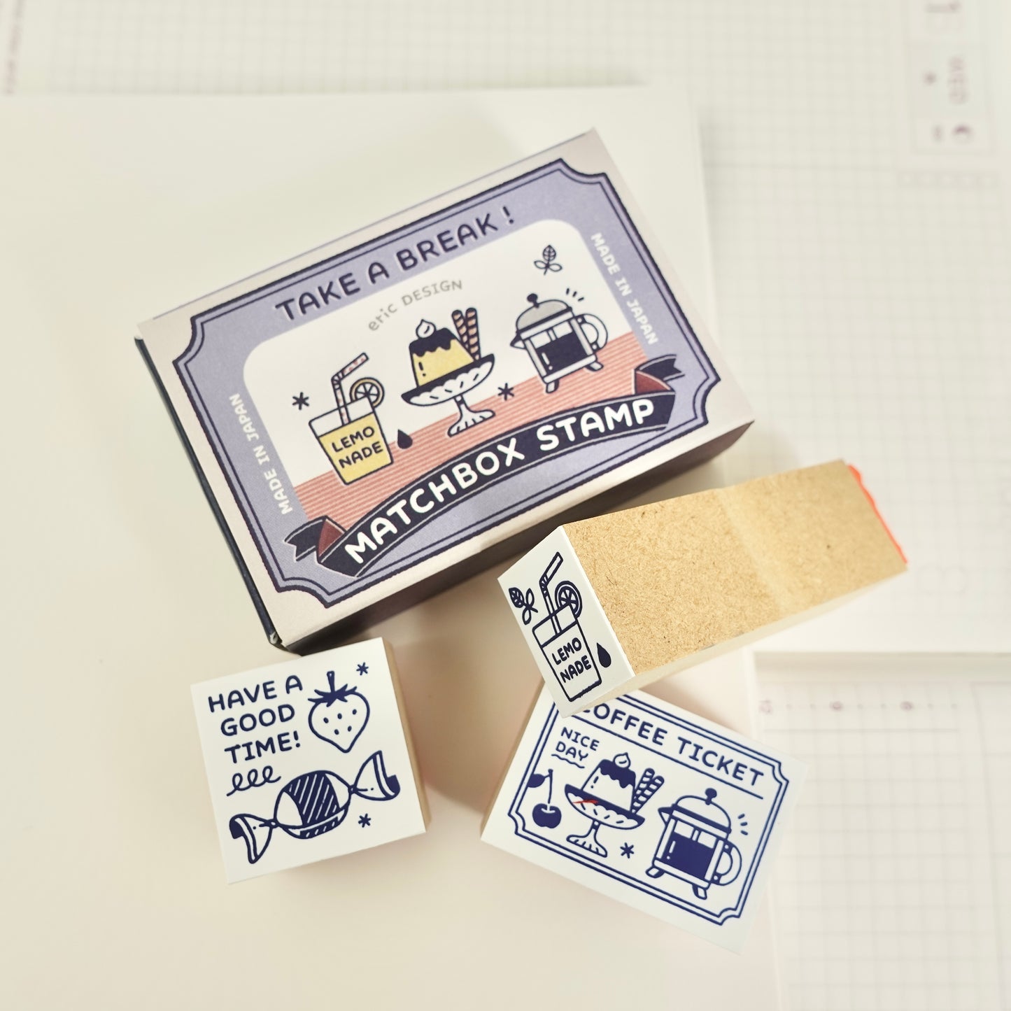 Eric Small Things x SANBY Matchbox Set Stamp - Cafe