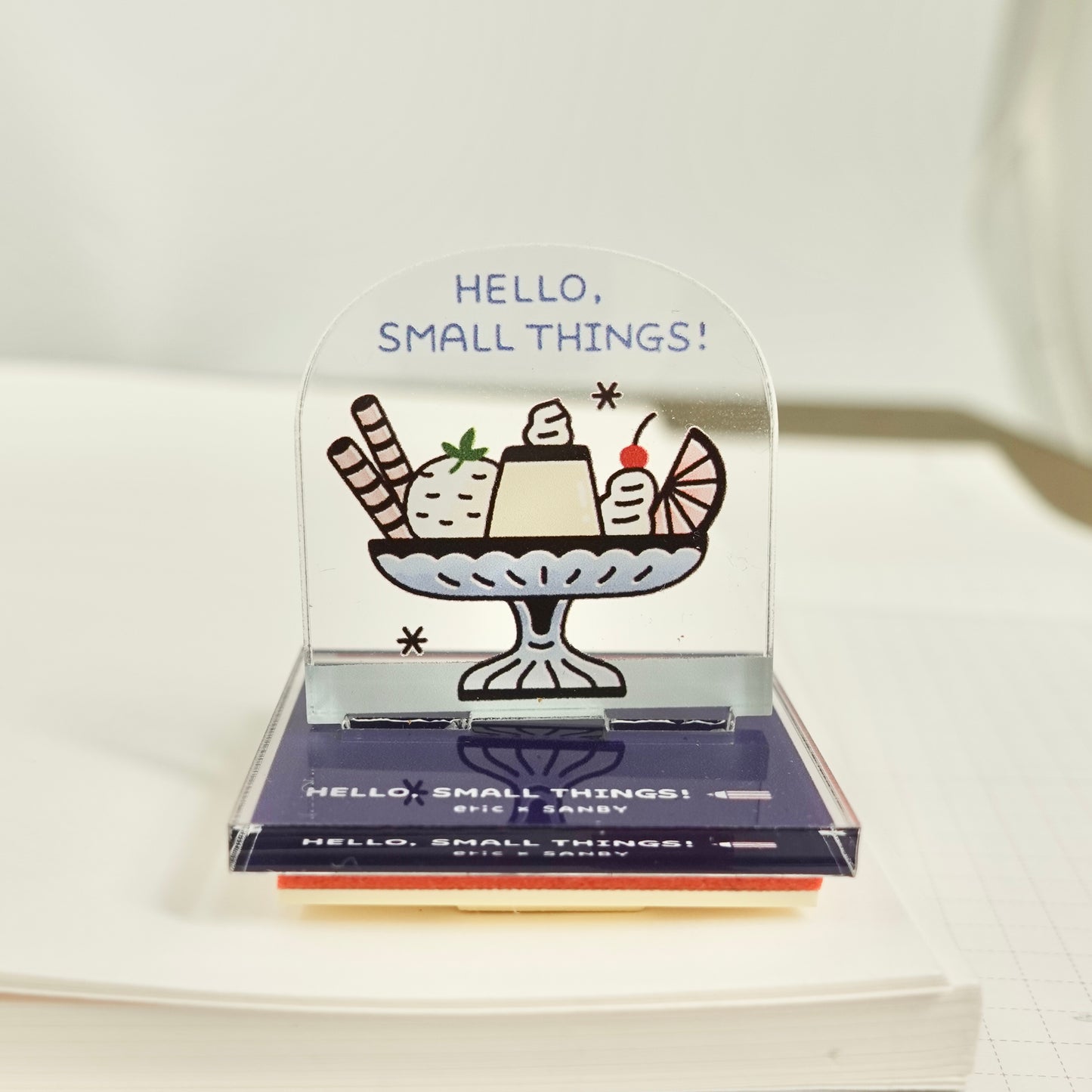 Eric Small Things x Sanby Acrylic Stand Stamp - Pudding