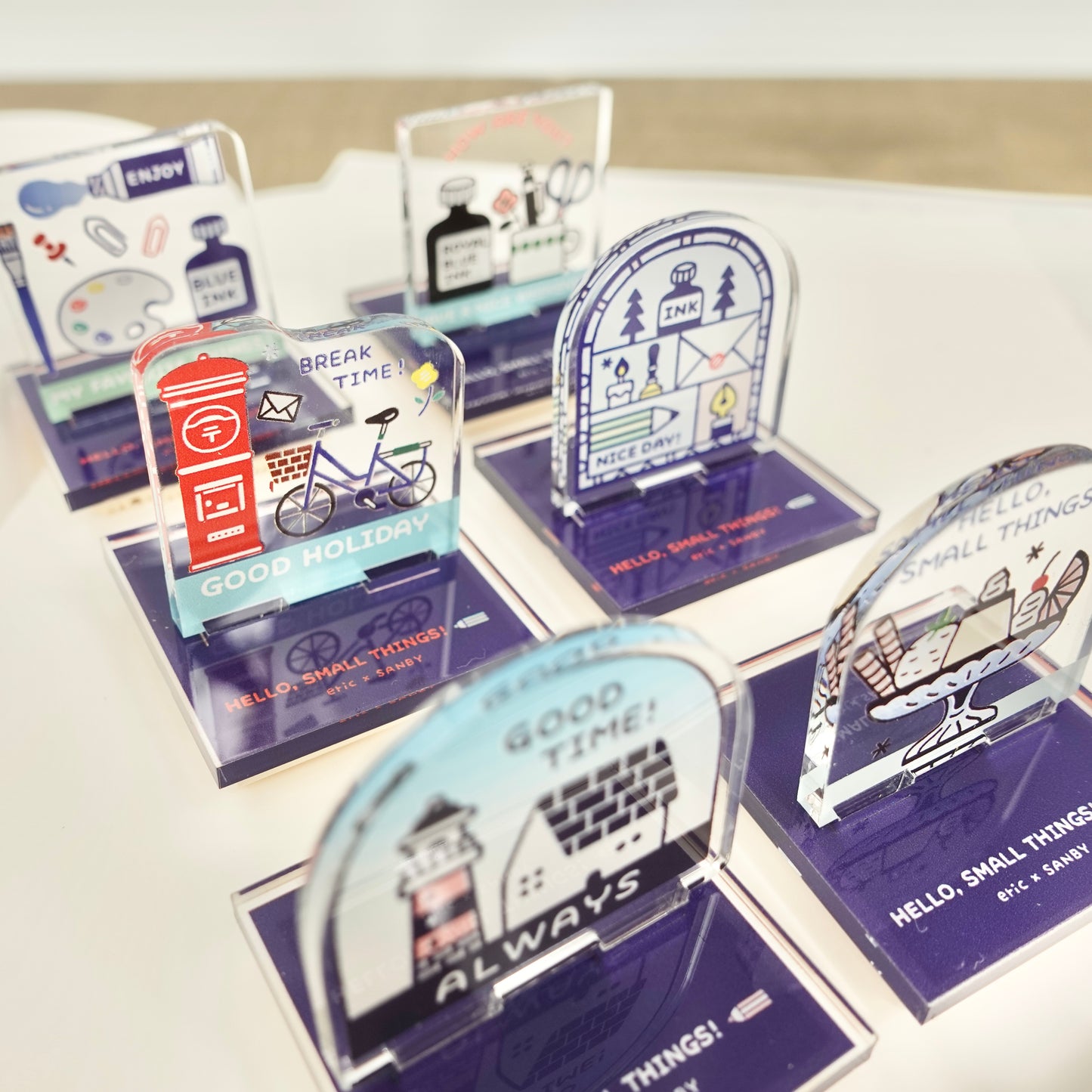 Eric Small Things x Sanby Acrylic Stand Stamp - Stained Glass