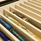 Lacquered 12 Pen Box - Brown