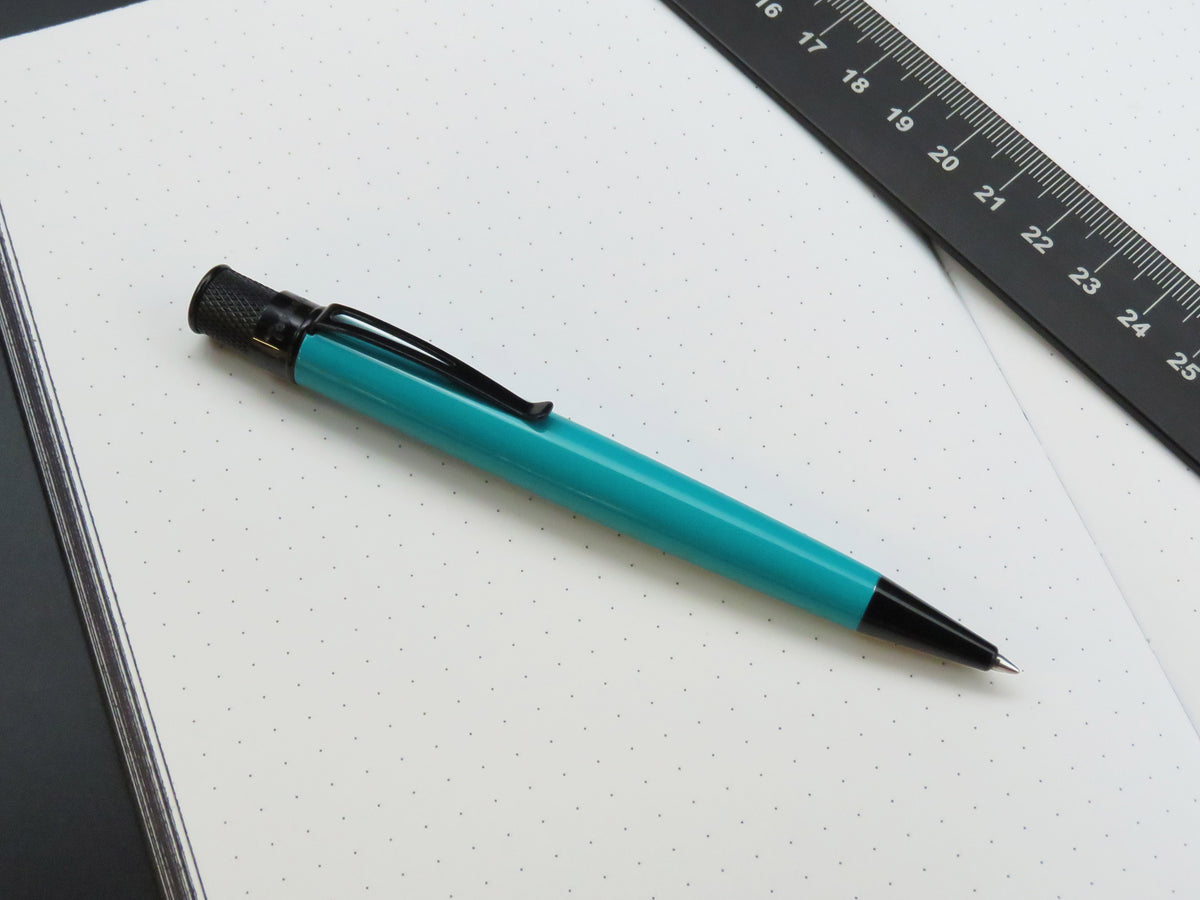 Retro 51 Tornado Stealth Lacquer Rollerball - Deep Aqua