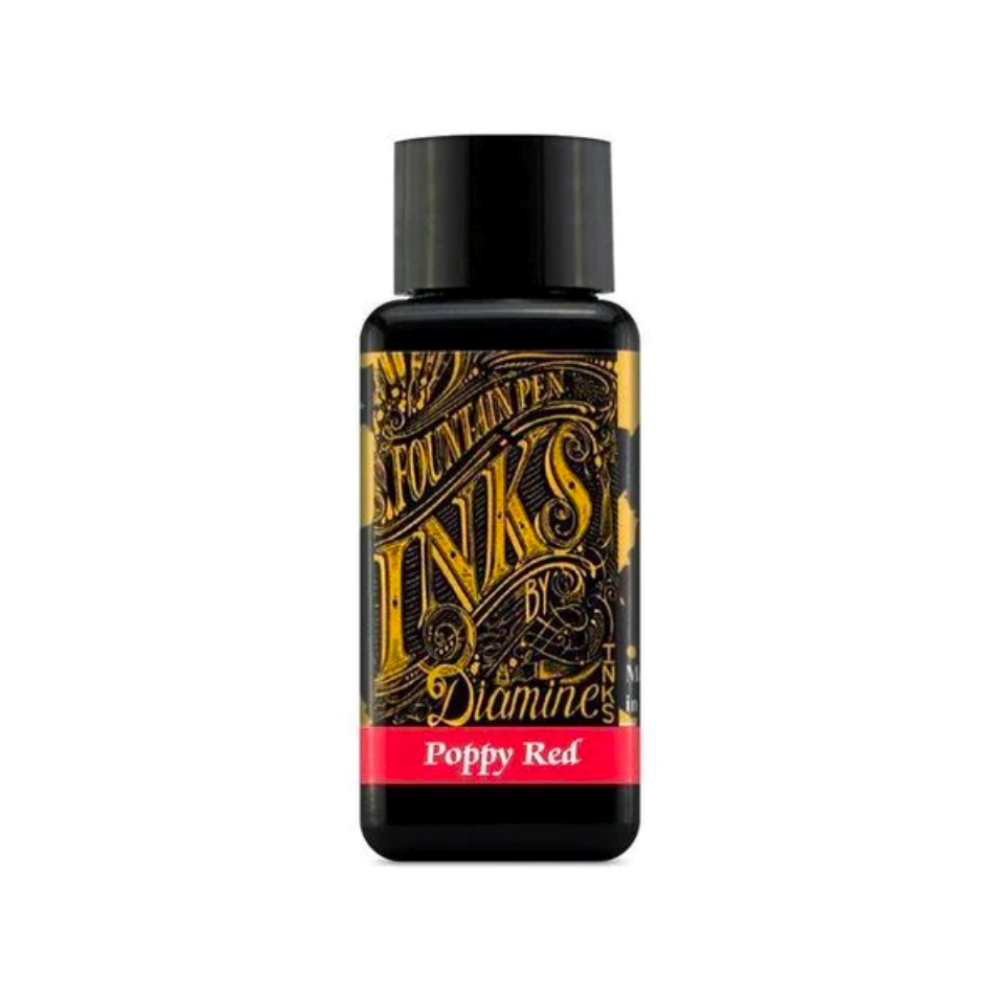 Diamine Poppy Red (30ml) Bottled Ink