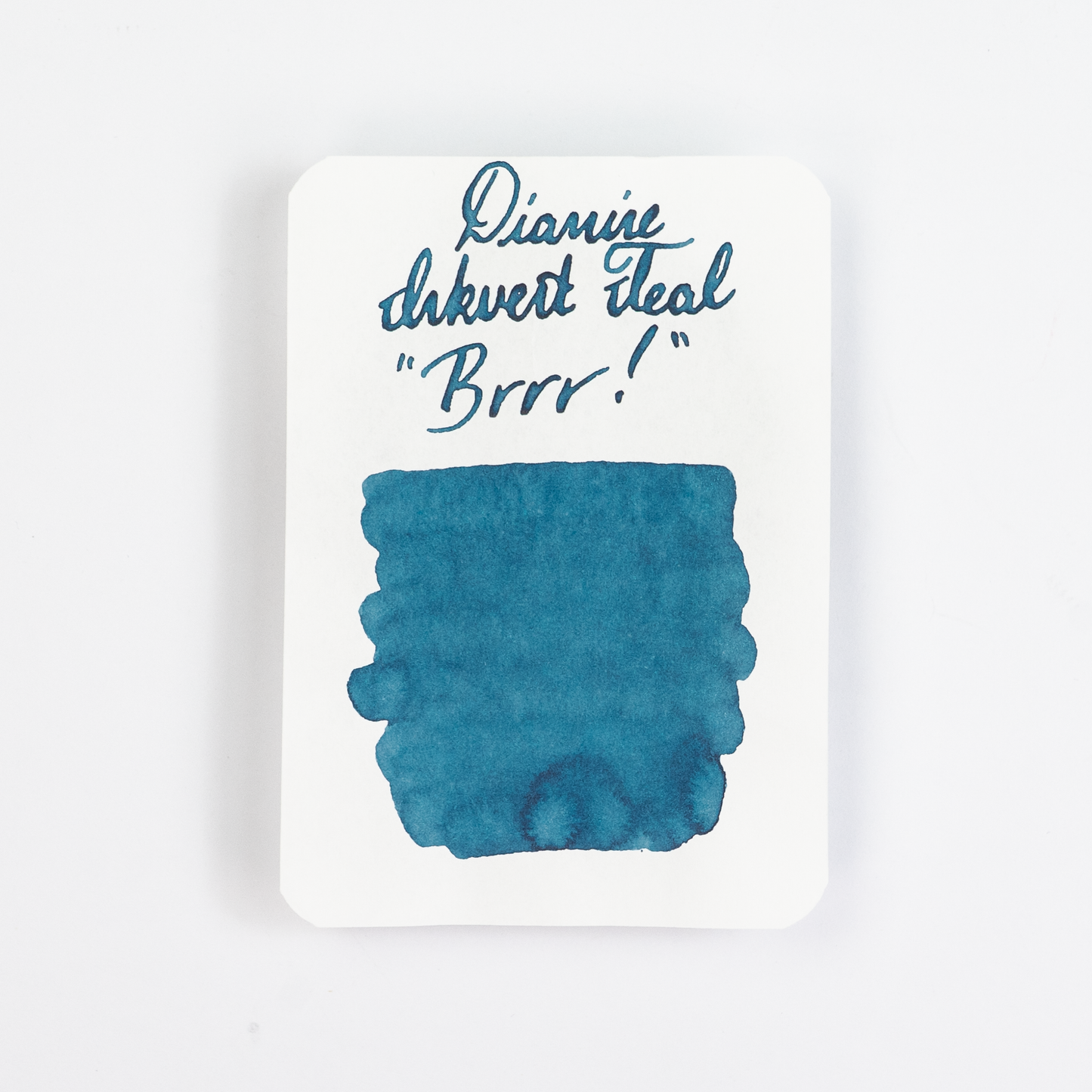 Diamine Brrr! (50ml) Bottled Ink (Pigment Shimmer) - Teal Edition