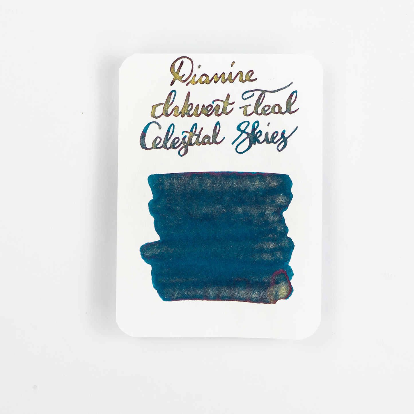 Diamine Celestial Skies (50ml) Bottled Ink (Shimmer) - Teal Edition