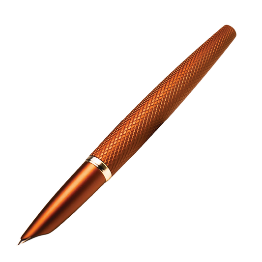 Diplomat Viper Fountain Pen - Brown Guilloche