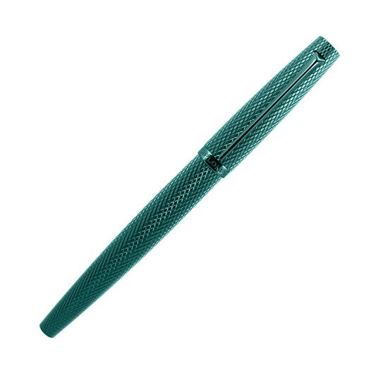 Diplomat Viper Fountain Pen - Green Guilloche