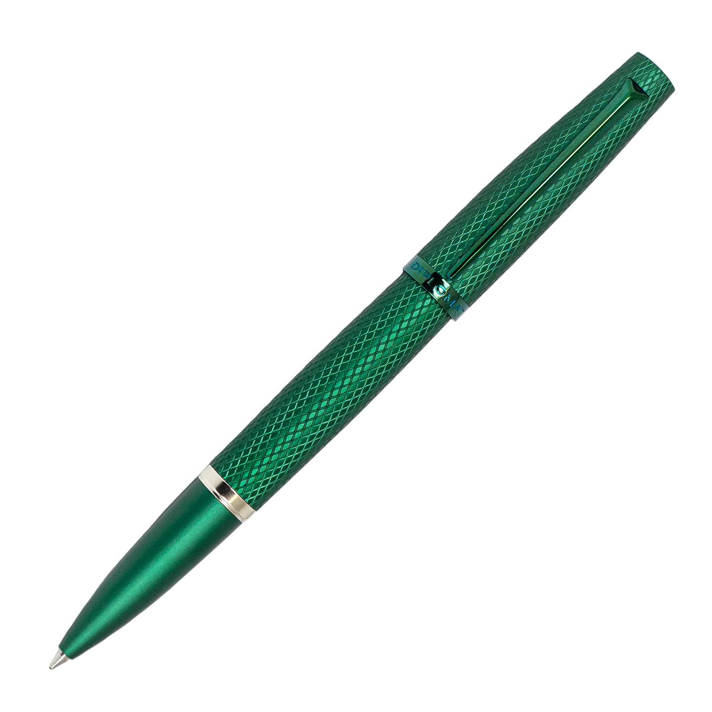 Diplomat Viper Rollerball - Green Guilloche