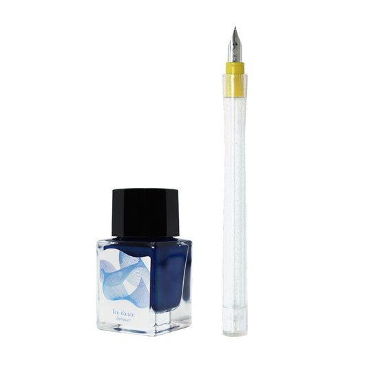 Sailor Compass Hocoro Dip Pen Set + Dipton Shimmer Mini Bottled Ink - Ice Dance (Limited Edition)