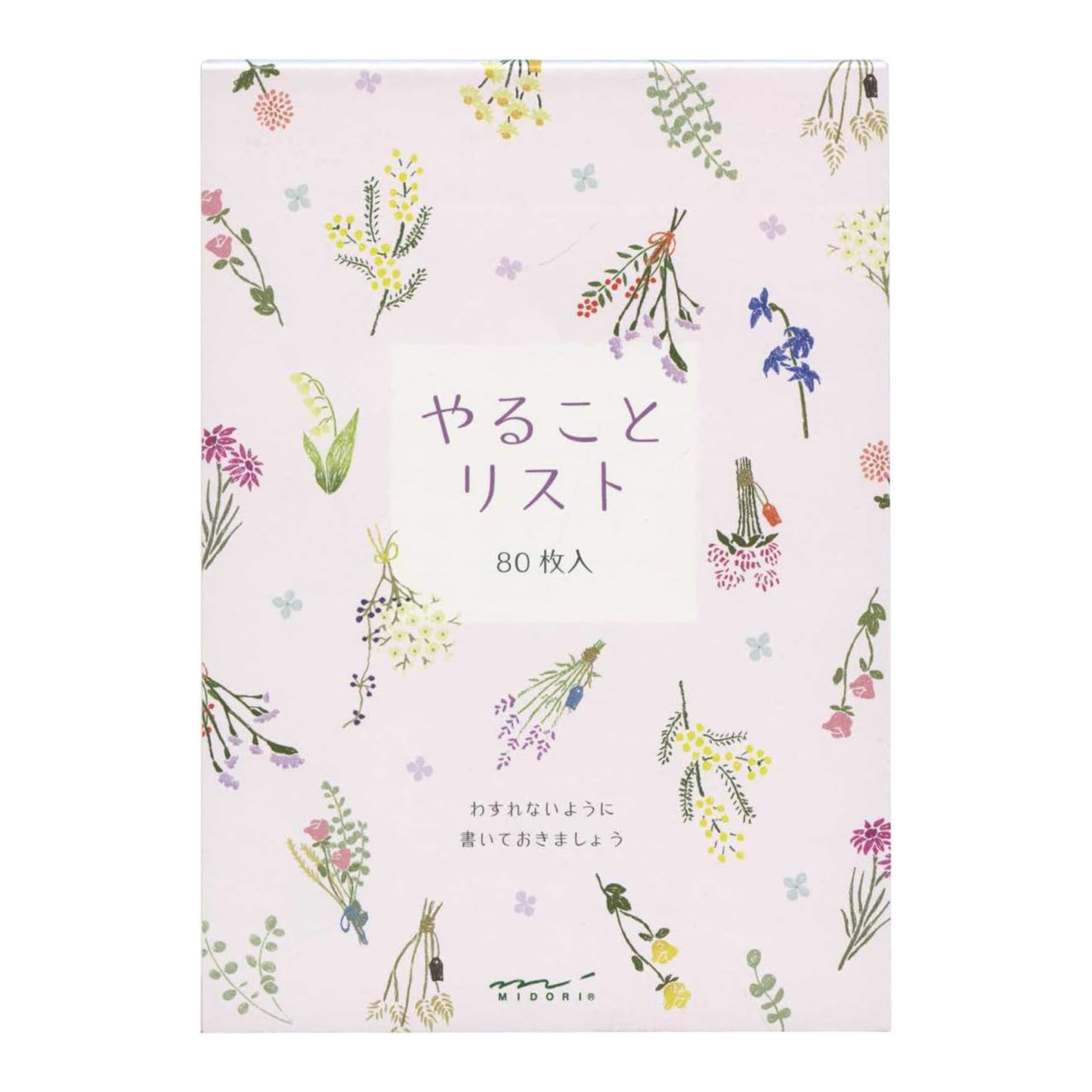 Midori To Do Memo Pad - Dried Flower