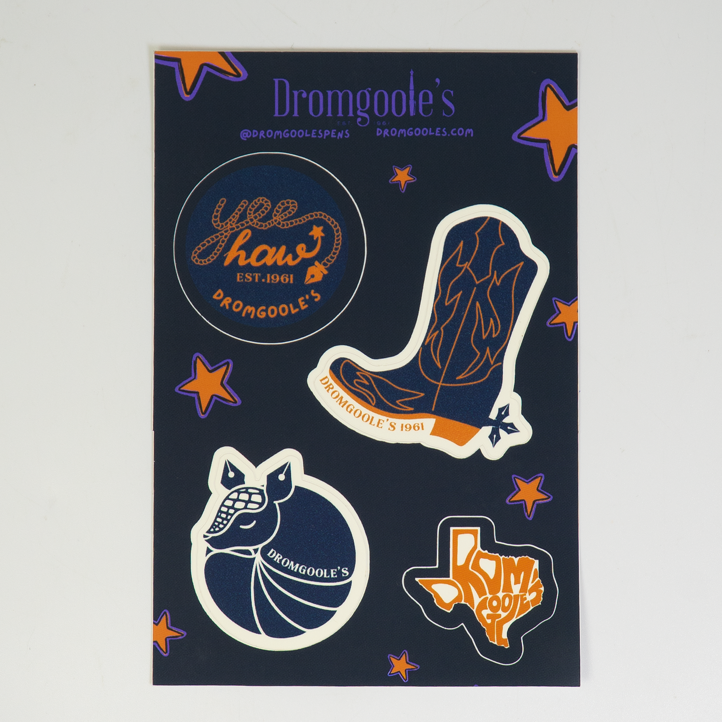 Dromgole's Texas Sticker Sheet