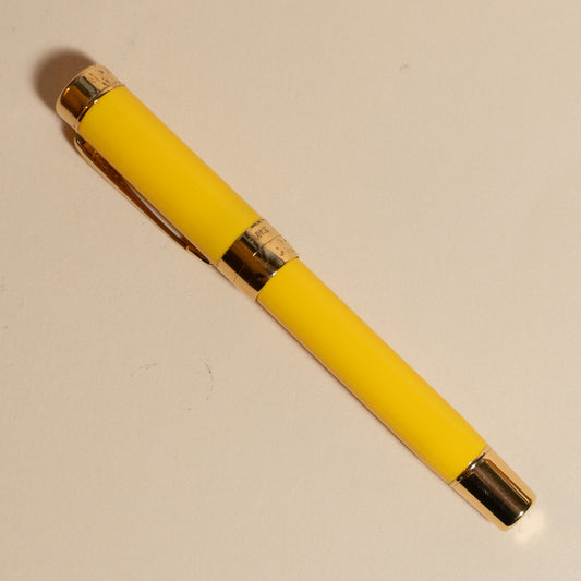 Pre-Owned Parker Duofold Centennial Mandarin Yellow Fountain Pen - Medium
