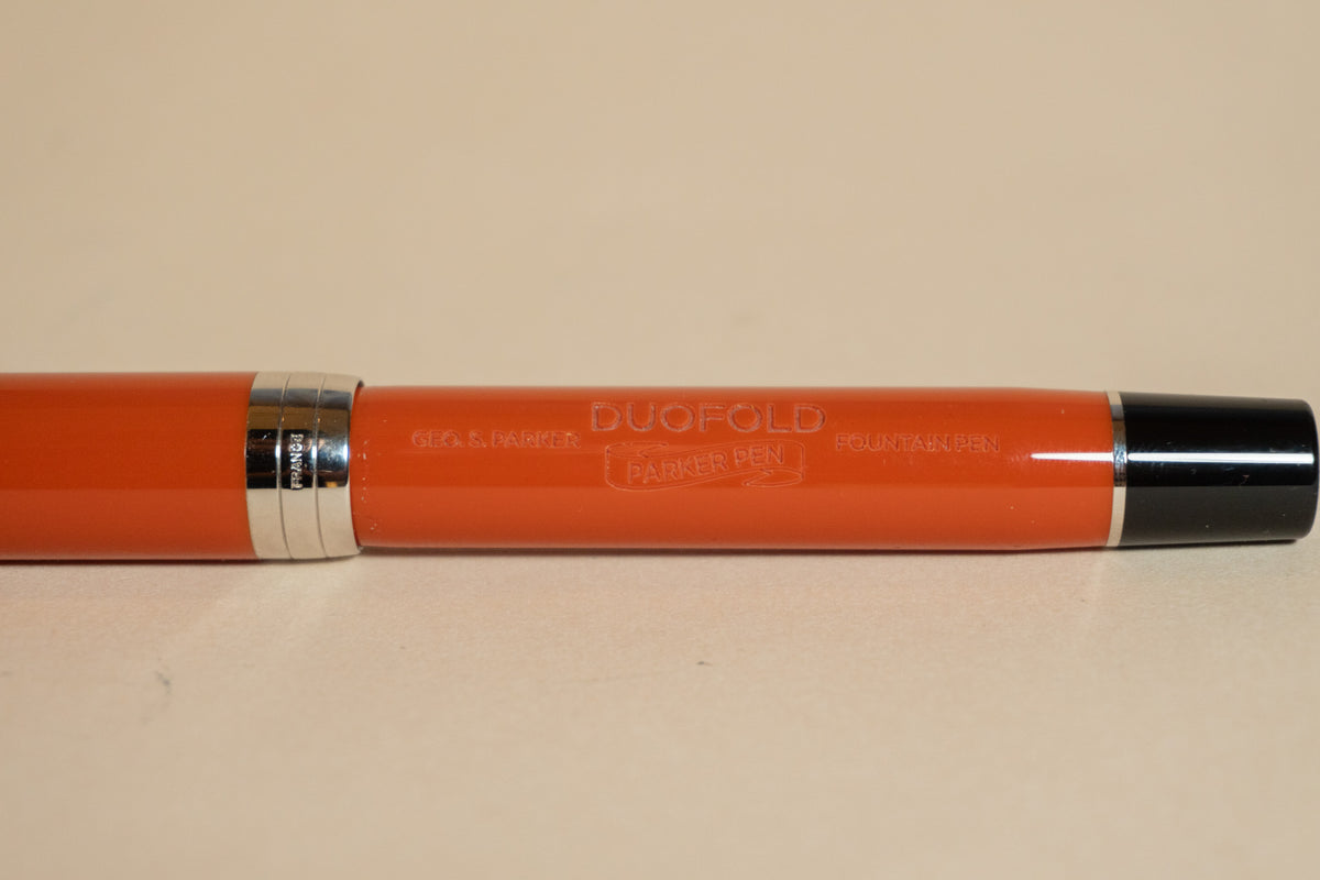 Pre-Owned Parker Duofold Centennial Fountain Pen - Big Red - Medium