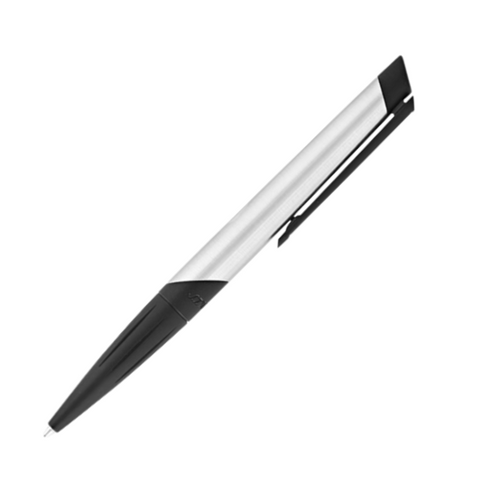 S.T. Dupont Defi Millenium Ballpoint - Brushed Chrome and Matte Black