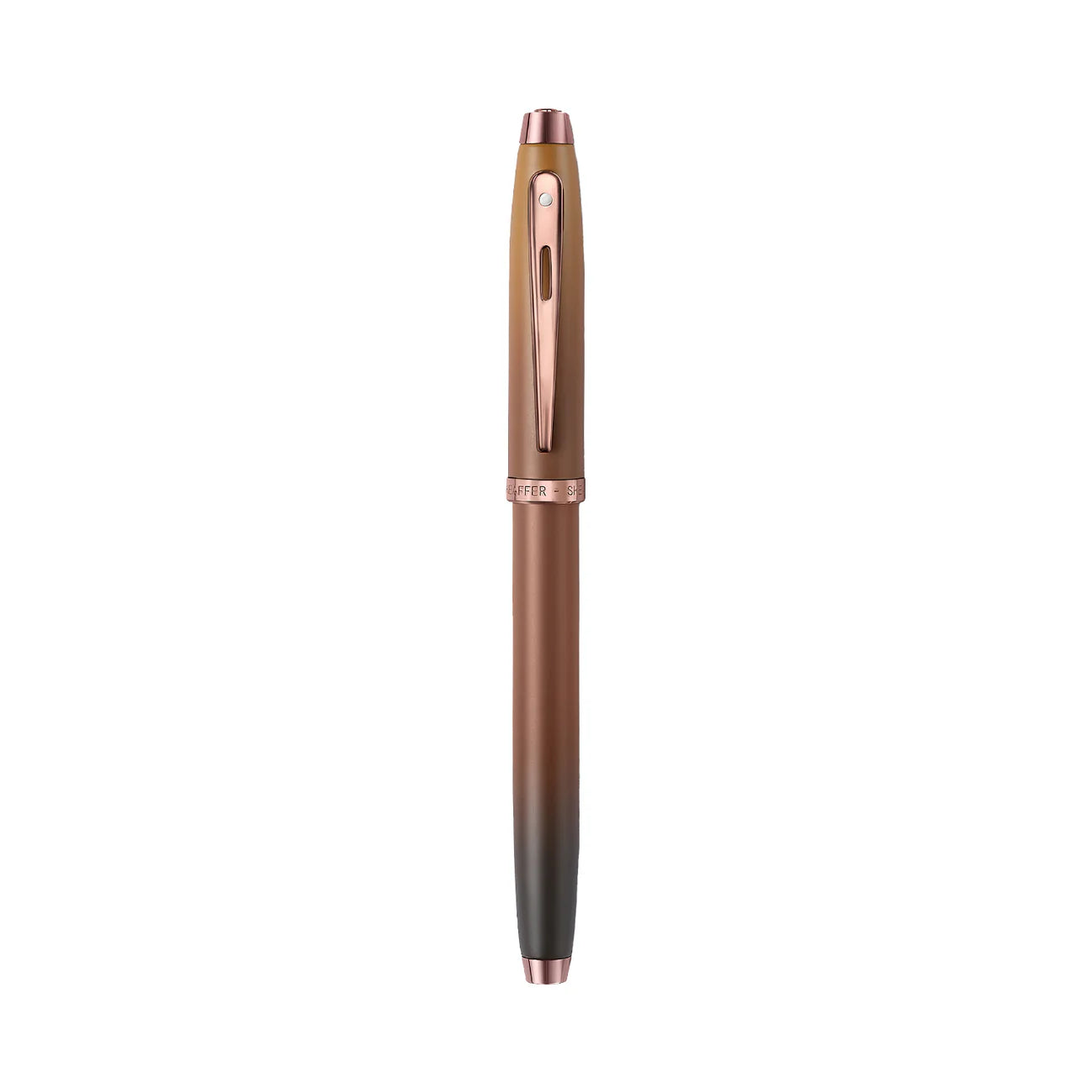 Sheaffer 100 Coffee Edition Fountain Pen - Matt Brown with PVD Trim