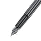 Sheaffer 100 Fountain Pen - Shiny Dark Grey Gunmetal with PVD Trim
