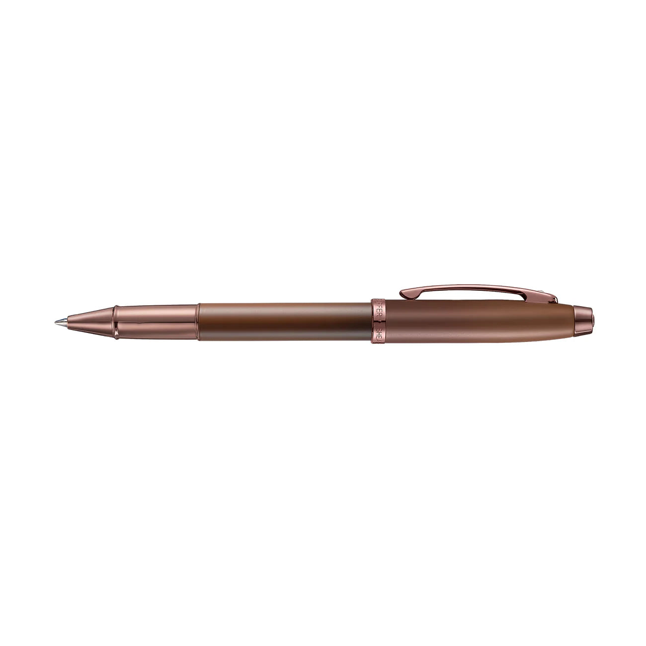Sheaffer 100 Coffee Edition Rollerball - Matt Brown with PVD Trim
