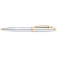 Sheaffer 100 Ballpoint - Chrome with Gold