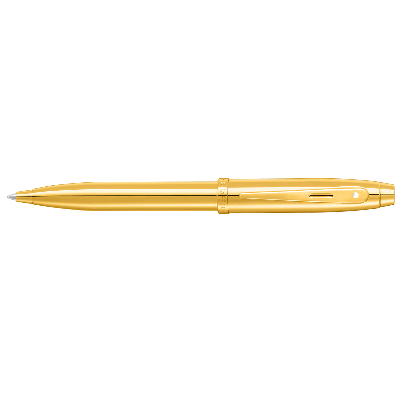 Sheaffer 100 Ballpoint - Glossy Gold – Dromgoole's Fine Writing