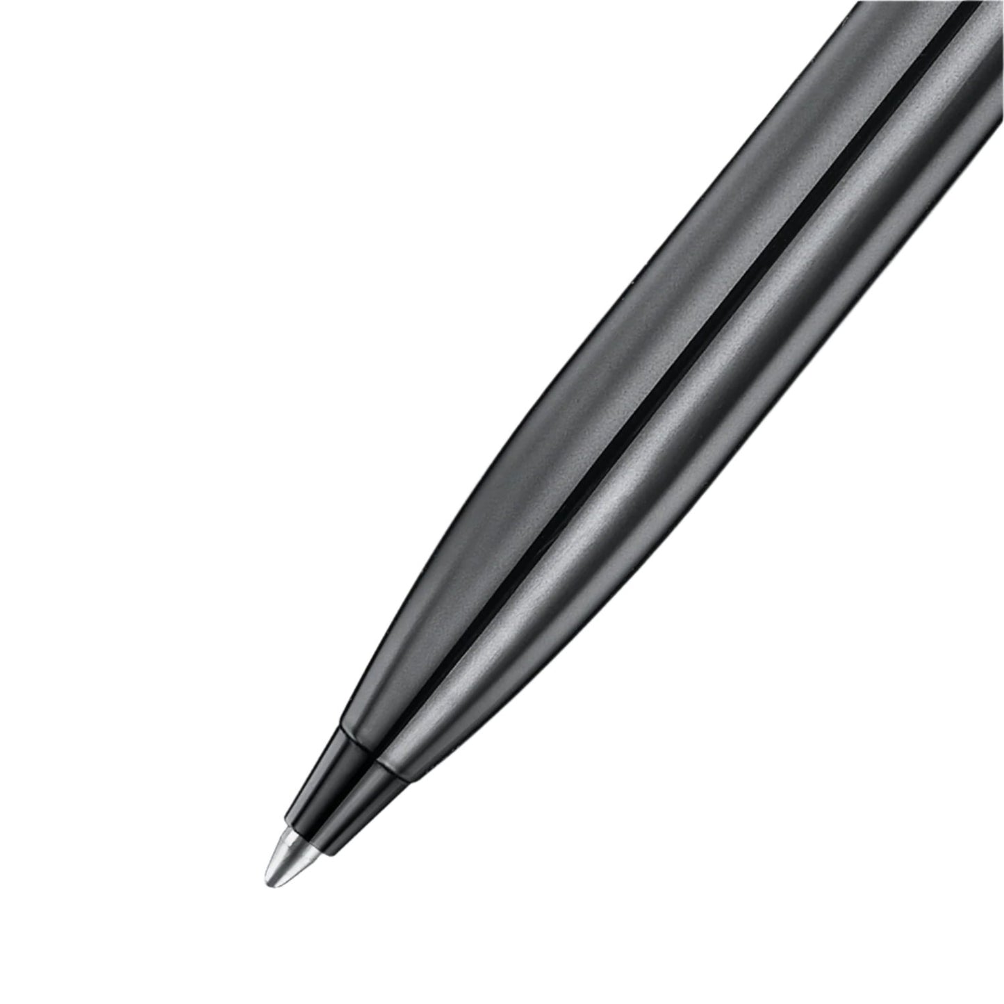 Sheaffer 100 Ballpoint - Shiny Dark Grey Gunmetal with PVD Trim