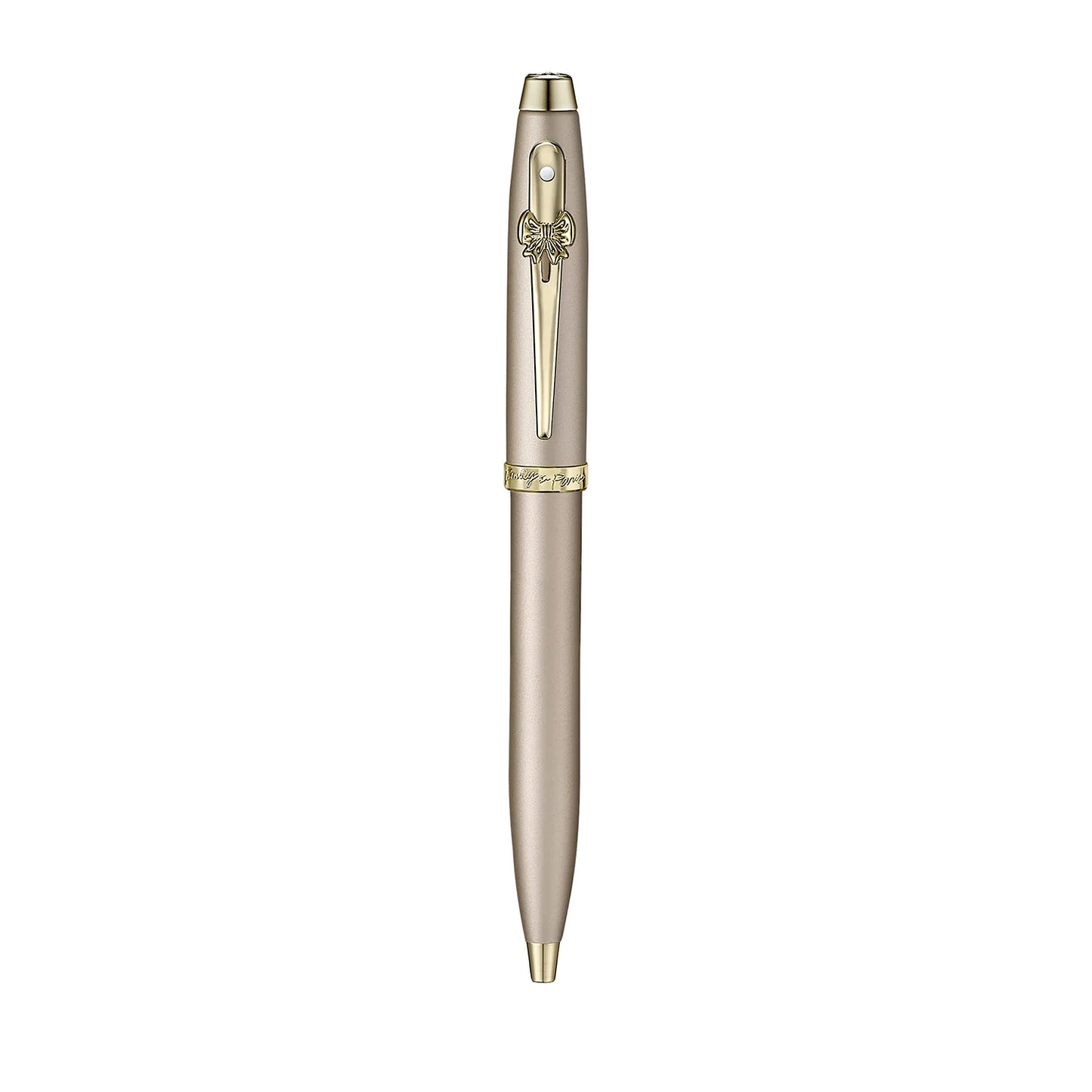 Sheaffer 100 Emily in Paris Ballpoint - Champagne Gold with Bow-Shaped Emblem