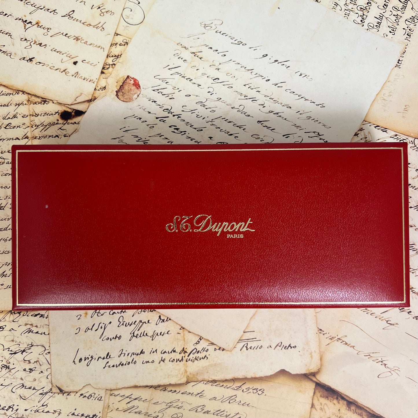 Pre-Owned S.T. Dupont Montparnasse XL Gold Plated Fountain Pen 18K M