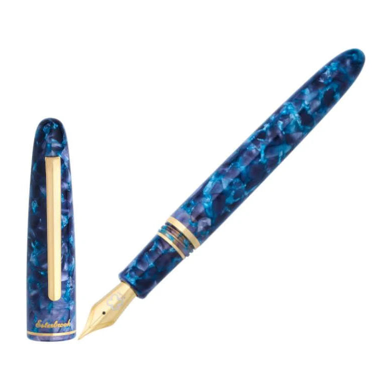 Esterbrook Estie Fountain Pen - Blue Moon with Gold Trim (Limited Edition)