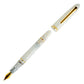 Esterbrook Estie Piston Fountain Pen - Winter White with Gold Trim (Limited Edition) (Button Fill)