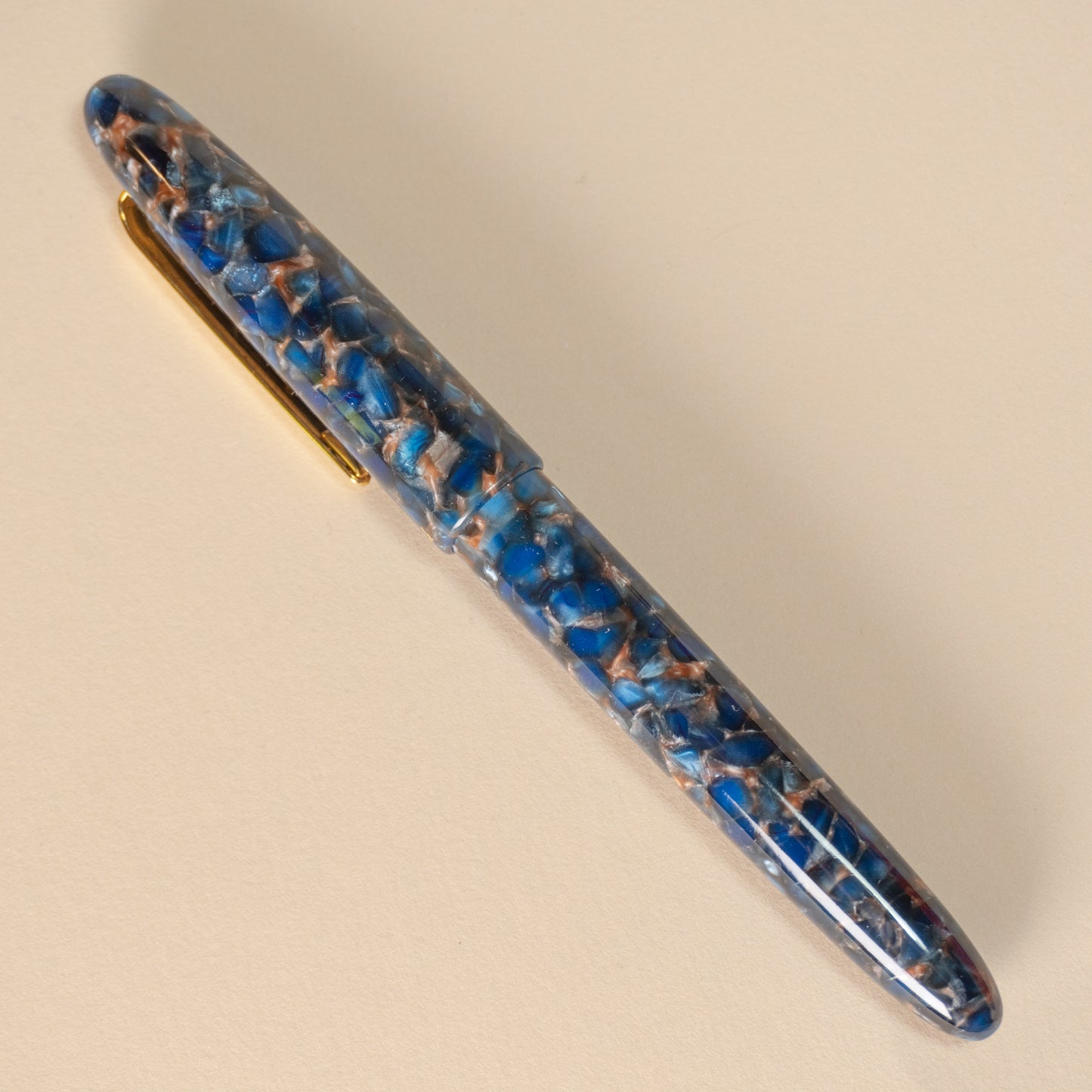 Pre-Owned Esterbrook Estie Nouveau Blue Fountain Pen - Techo