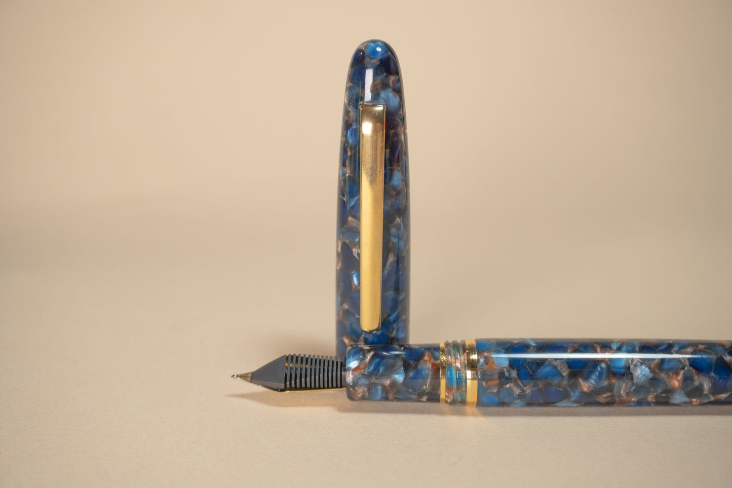 Pre-Owned Esterbrook Estie Nouveau Blue Fountain Pen - Techo