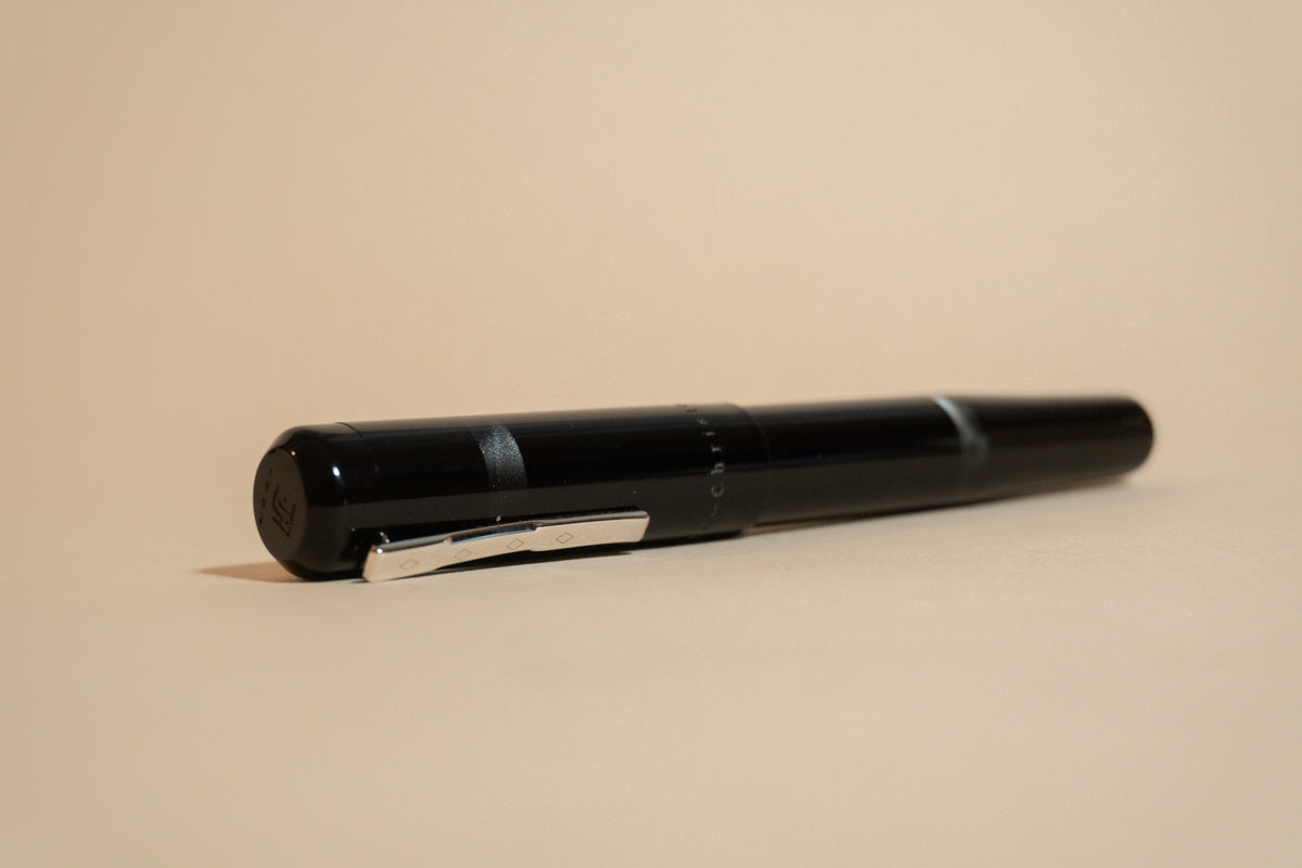 Pre-Owned Franklin-Christoph Model 19 Black with Dark Room Emulsion Fountain Pen - Fine (14k)