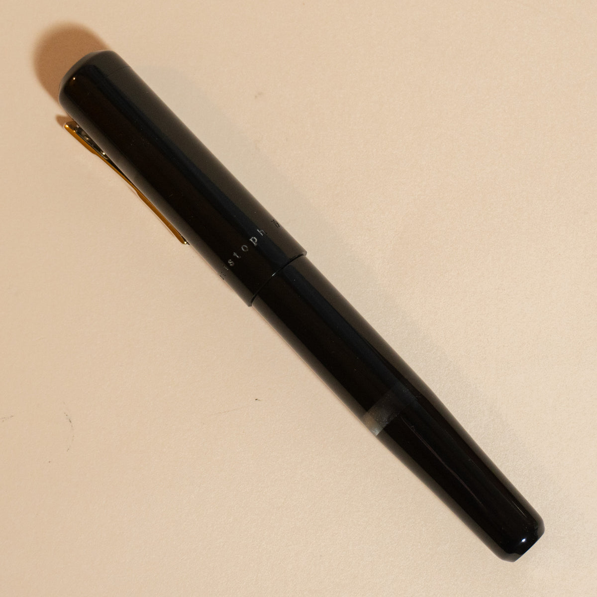 Pre-Owned Franklin-Christoph Model 19 Black with Dark Room Emulsion Fountain Pen - Fine (14k)