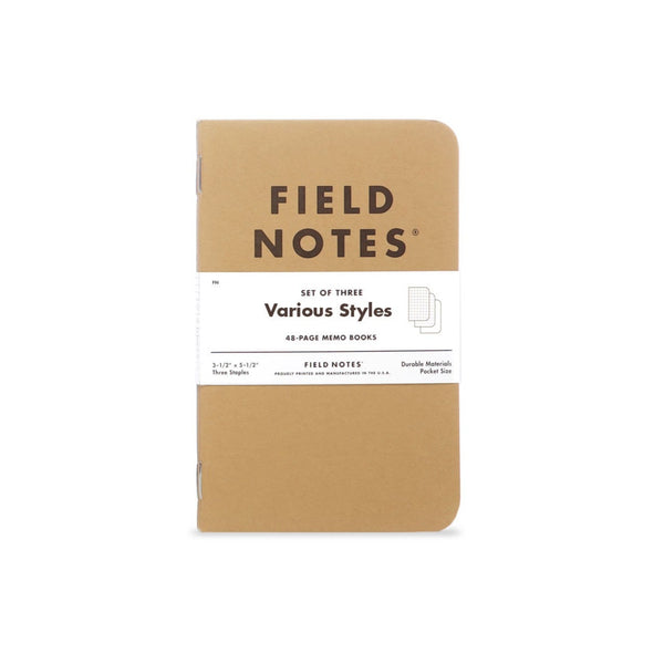 Field Notes Original Kraft Notebook - Mixed (3-Pack) – Dromgoole's Fine ...