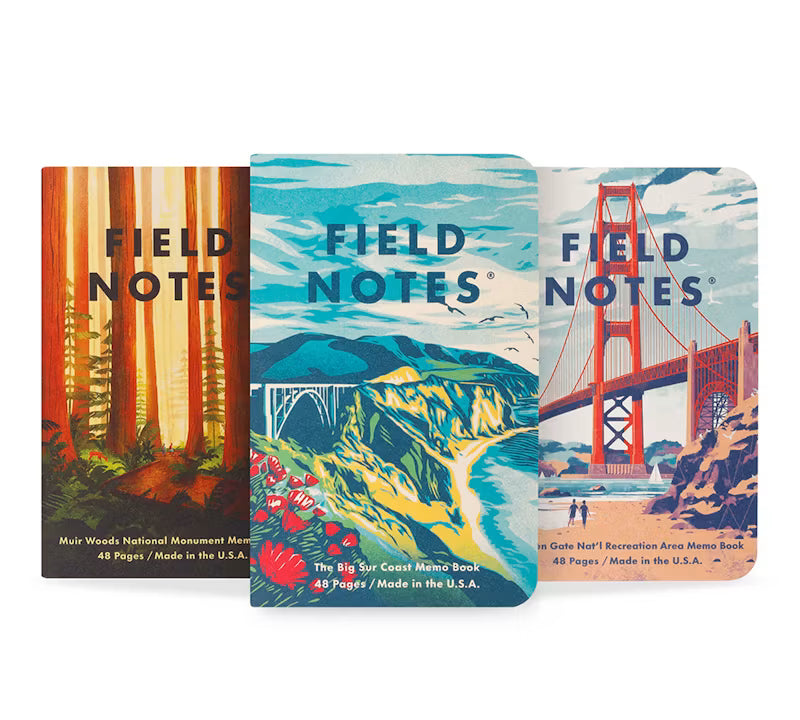 Field Notes Memo Notebook - Explore America Series A: Northern California (3-Pack)