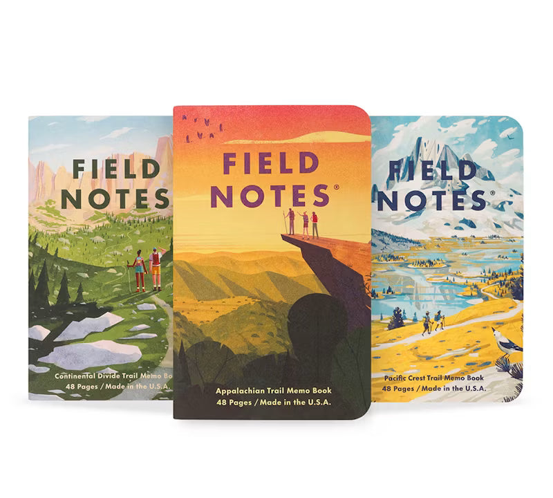 Field Notes Memo Notebook - Explore America Series B: Triple Crown of Hiking (3-Pack)