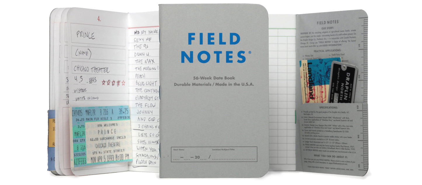 Field Notes Index: Ledger & Date Book (2-Pack)