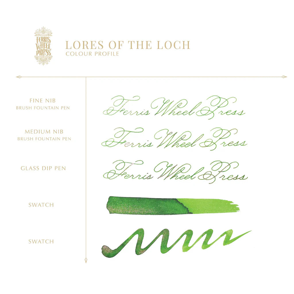 Ferris Wheel Press Lores of the Loch (10ml) Bottled Ink (Bestiary Collection)