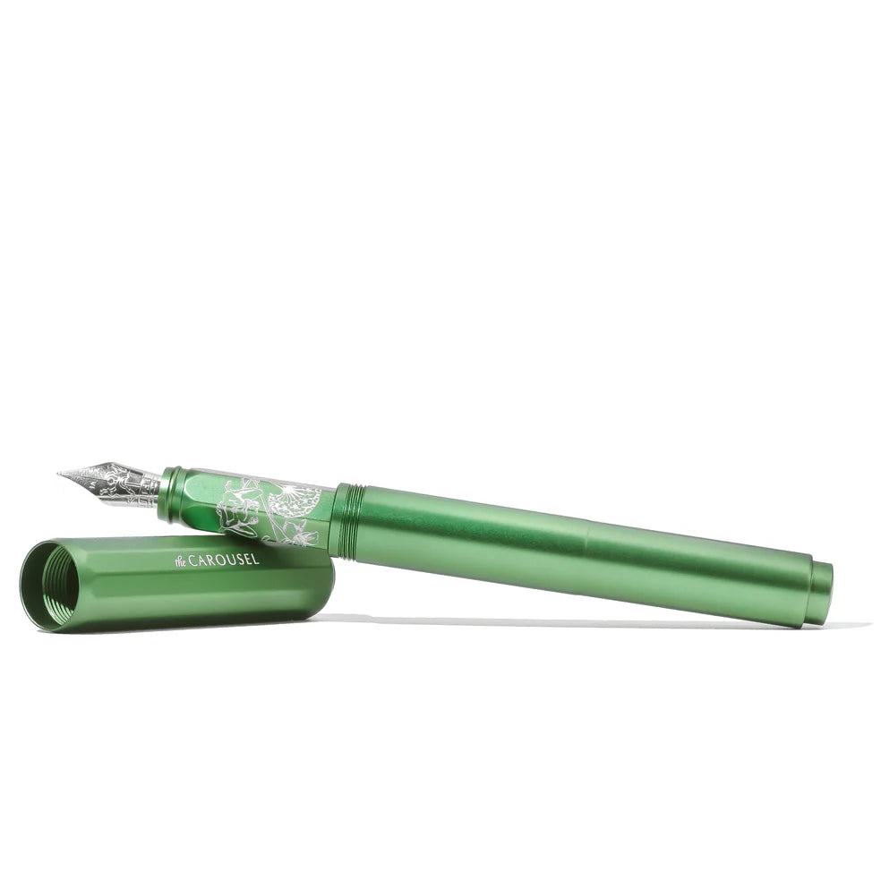 Ferris Wheel Press The Carousel Aluminum Fountain Pen - Book of Botany