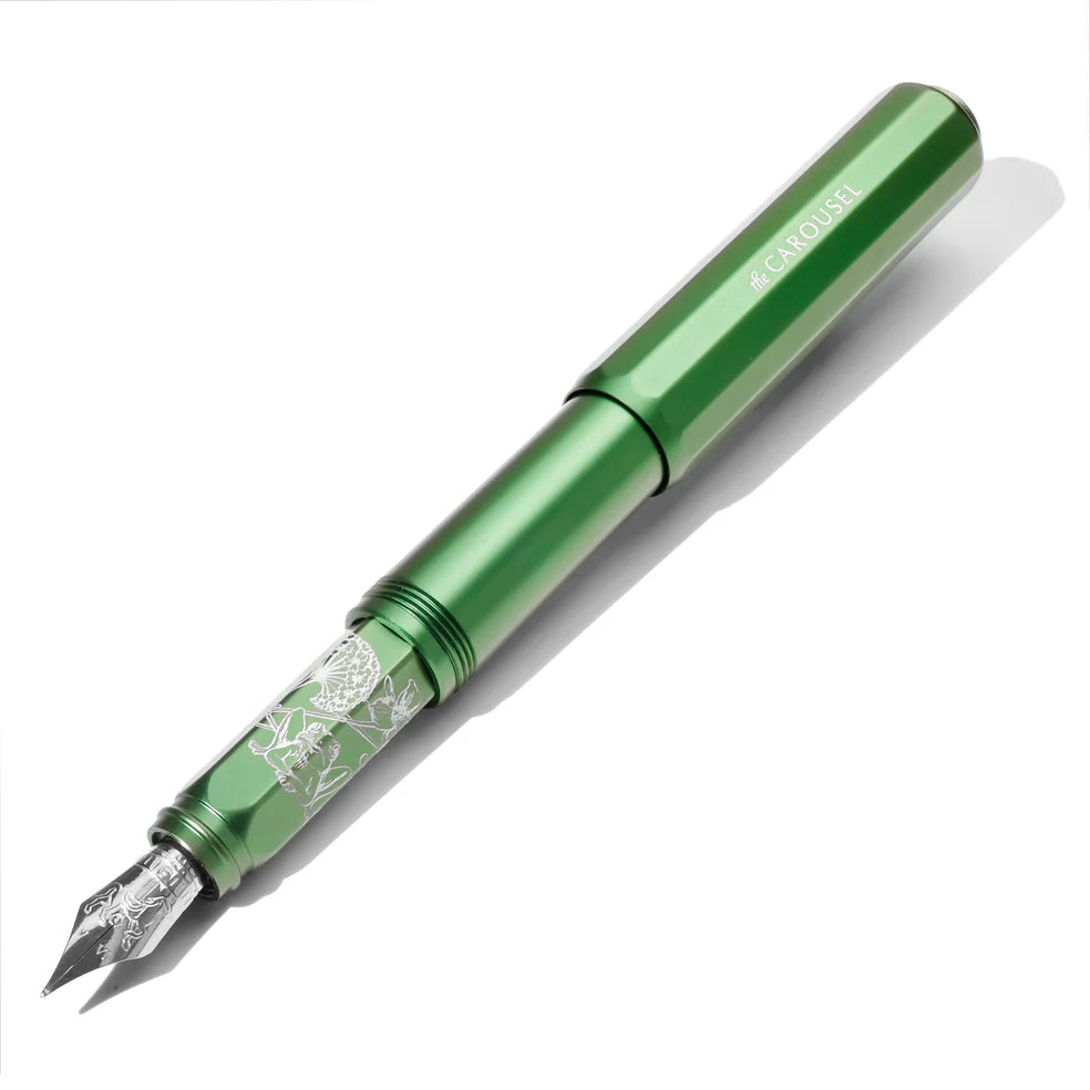 Ferris Wheel Press The Carousel Aluminum Fountain Pen - Book of Botany