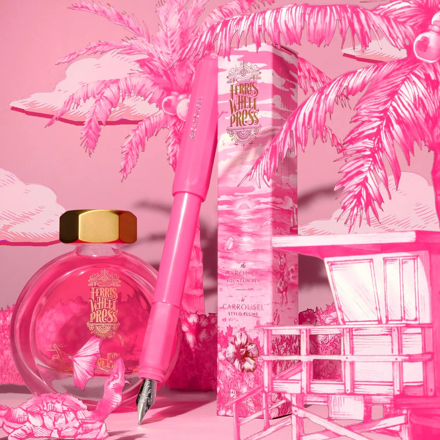 Ferris Wheel Press Malibu Blush (38ml) Bottled Ink