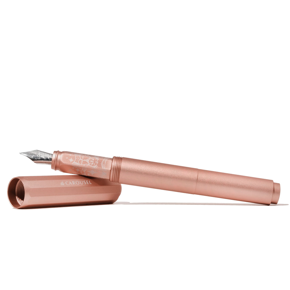 Ferris Wheel Press The Carousel Aluminum Fountain Pen - Rose Petal Plush
