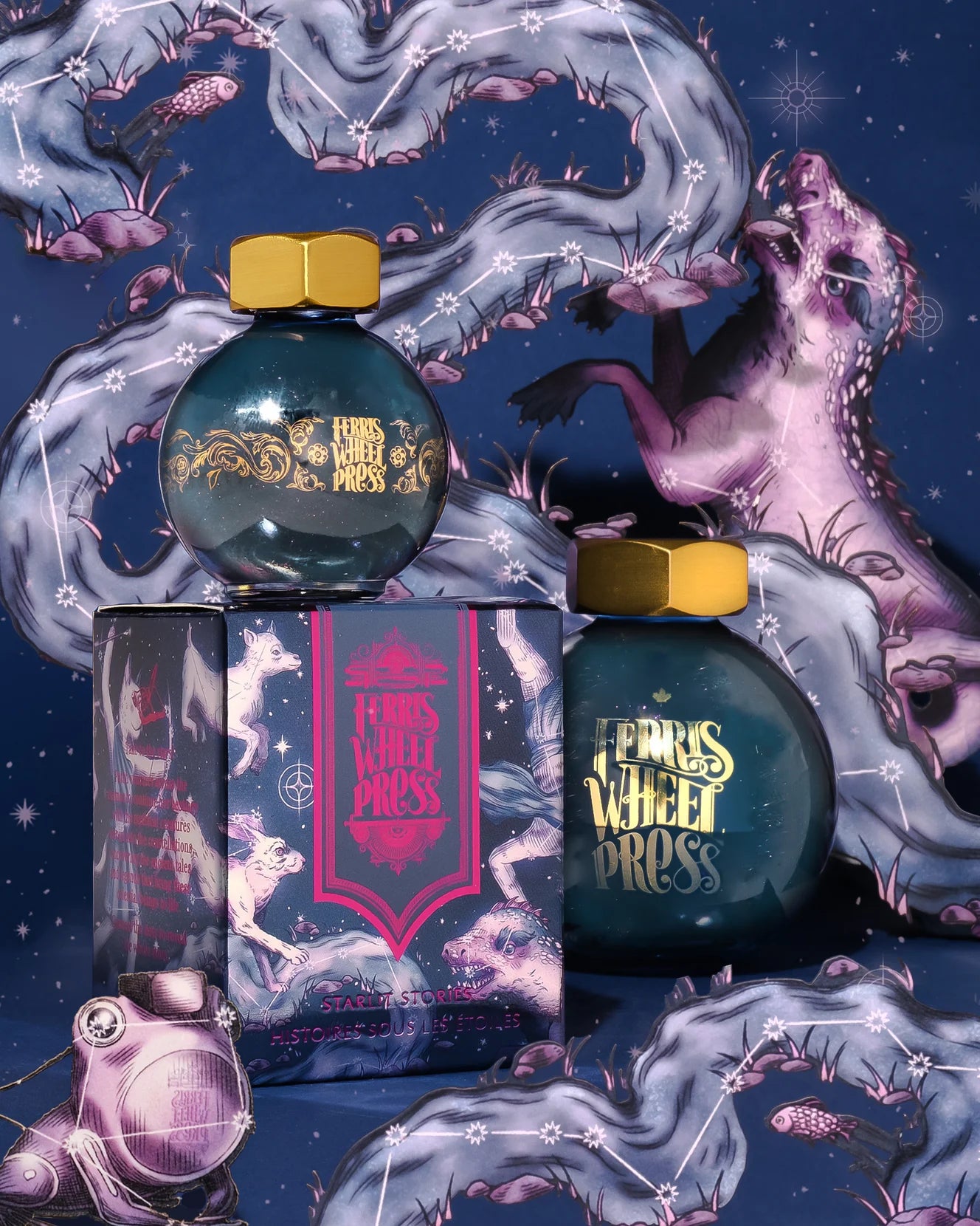 Ferris Wheel Starlit Stories (20ml) Bottled Ink -  Ferritales Bestiary Collection