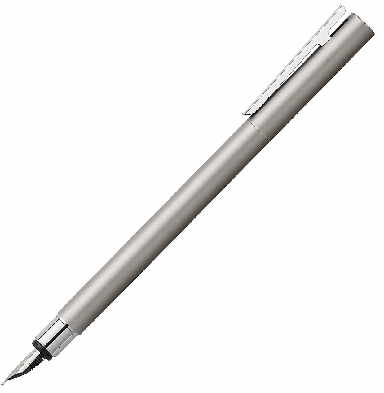 Faber-Castell Neo Slim Fountain Pen - Matte Stainless Steel