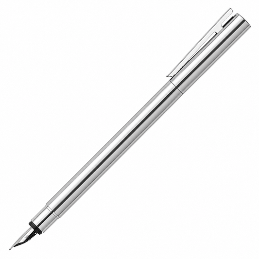Faber-Castell Neo Slim Fountain Pen - Polished Stainless Steel