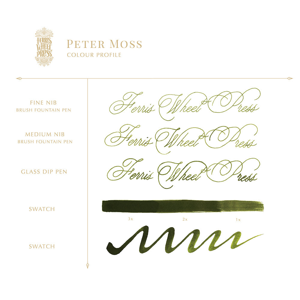 Ferris Wheel Press Peter Moss (38ml) Bottled Ink